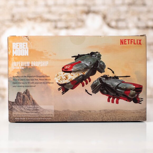 NEW IN BOX Rebel Moon IMPERIUM DROPSHIP 7" Popcorn Bowl 2023‎ Netflix Series - Picture 2 of 5
